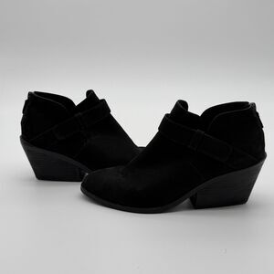 Eileen Fisher Women's Booties Casual Dress Shoes Back Zip Black Size 8.5